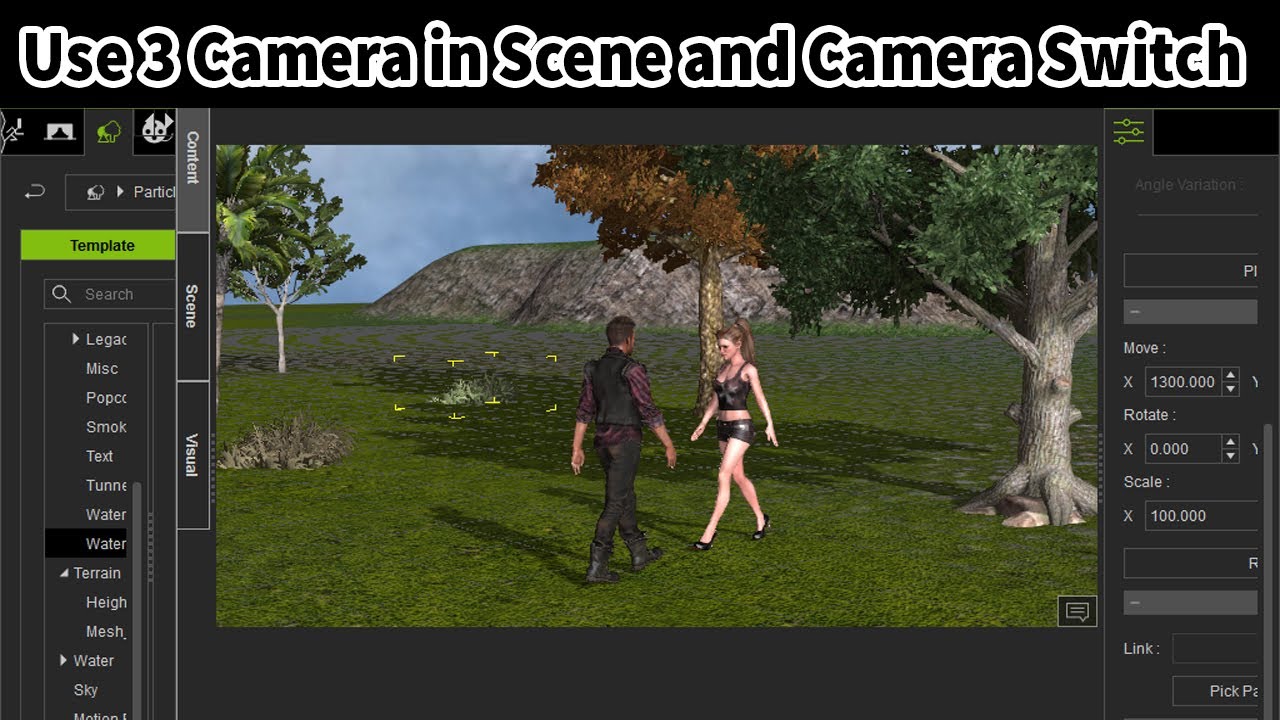 how to three camera switch in scene i clone 7 tutorial for beginners and professional in Hindi