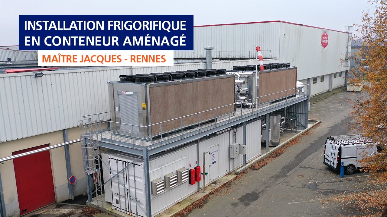 Installation frigorifique en conteneur aménagé pour Maître Jacques | Dalkia Froid Solutions
