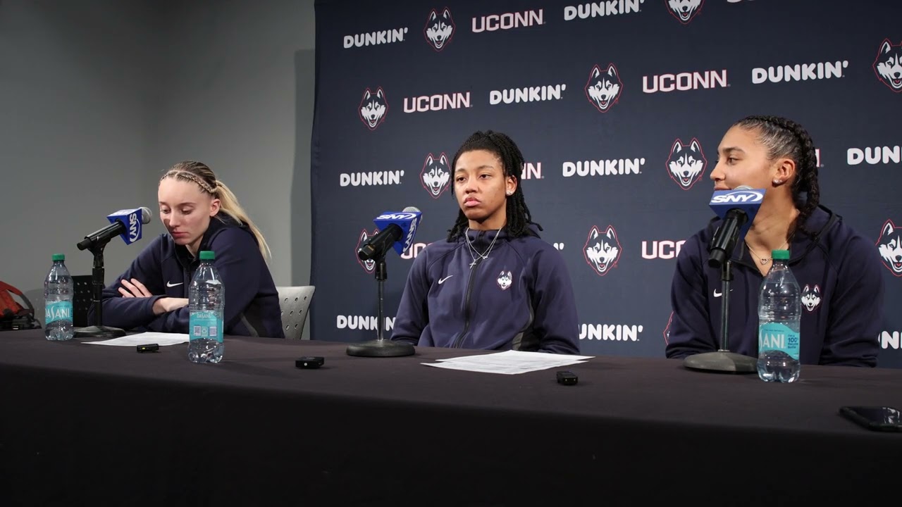 Paige Bueckers, Azzi Fudd & KK Arnold - Postgame Media Availability (Providence) (12-29)