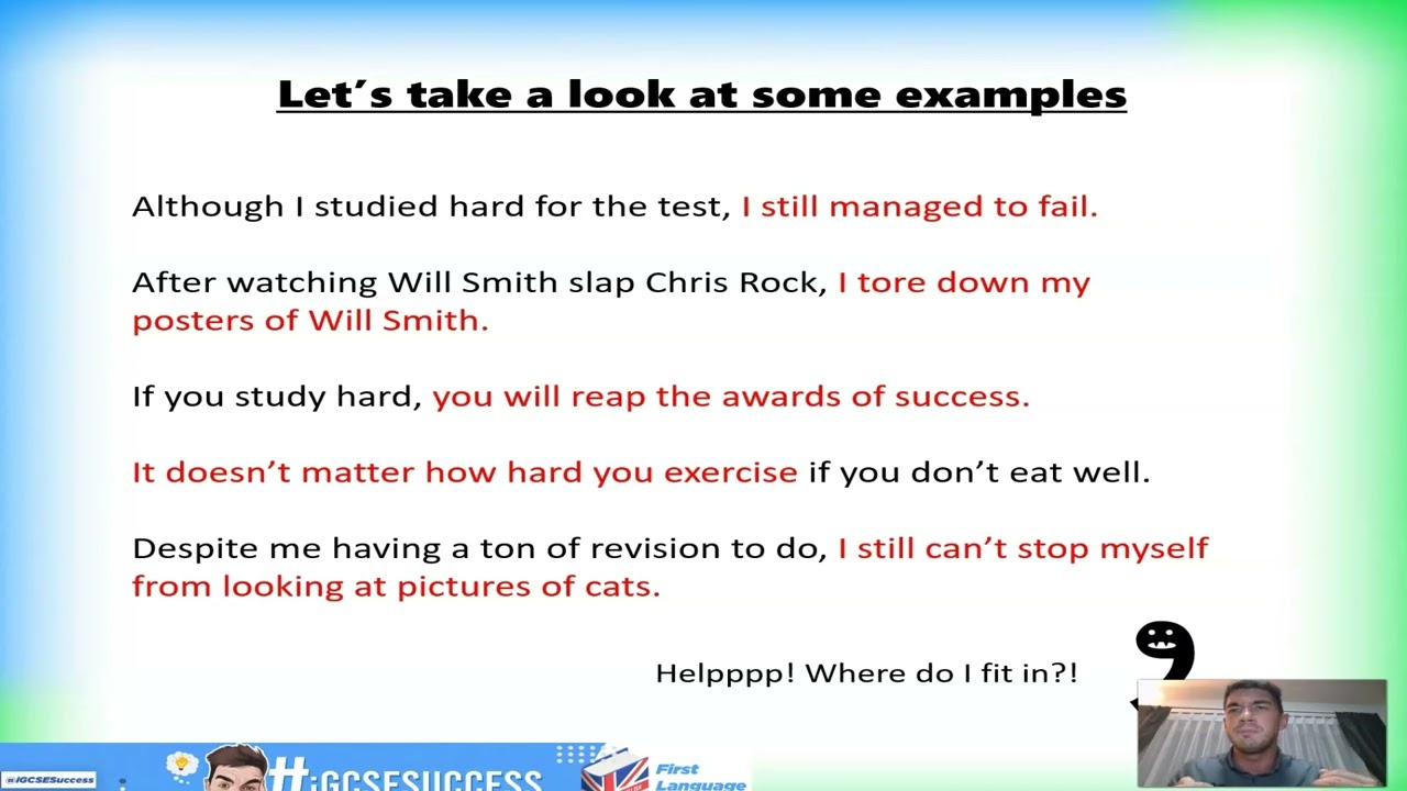 IGCSE First Language English - Writing a Summary (COMPLEX SENTENCES)