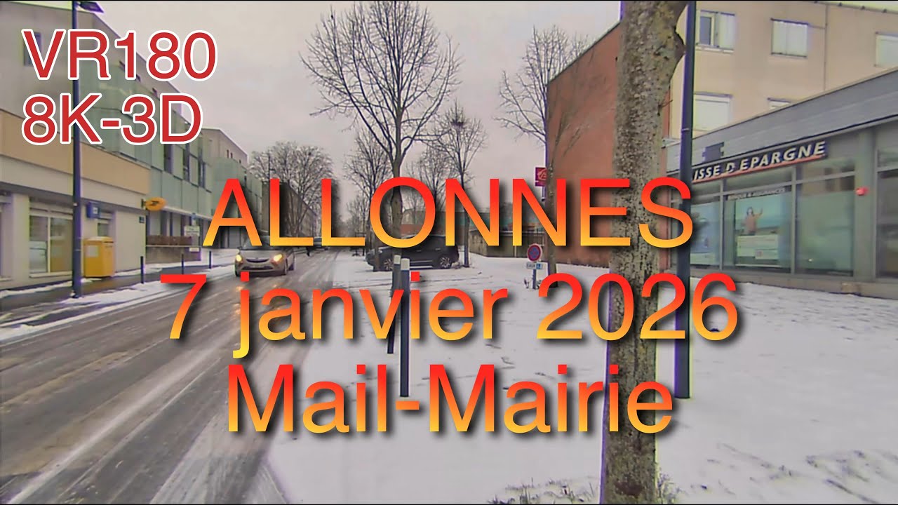 Tranche de vie - ALLONNES Le mail et la place de la Mairie - 7 janvier 2026