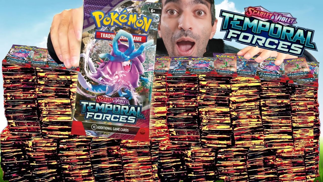 ABRI MAS DE 70 SOBRES DE TEMPORAL FORCES HASTA COMPLETAR EL MASTER SET... POKEMONT TCG