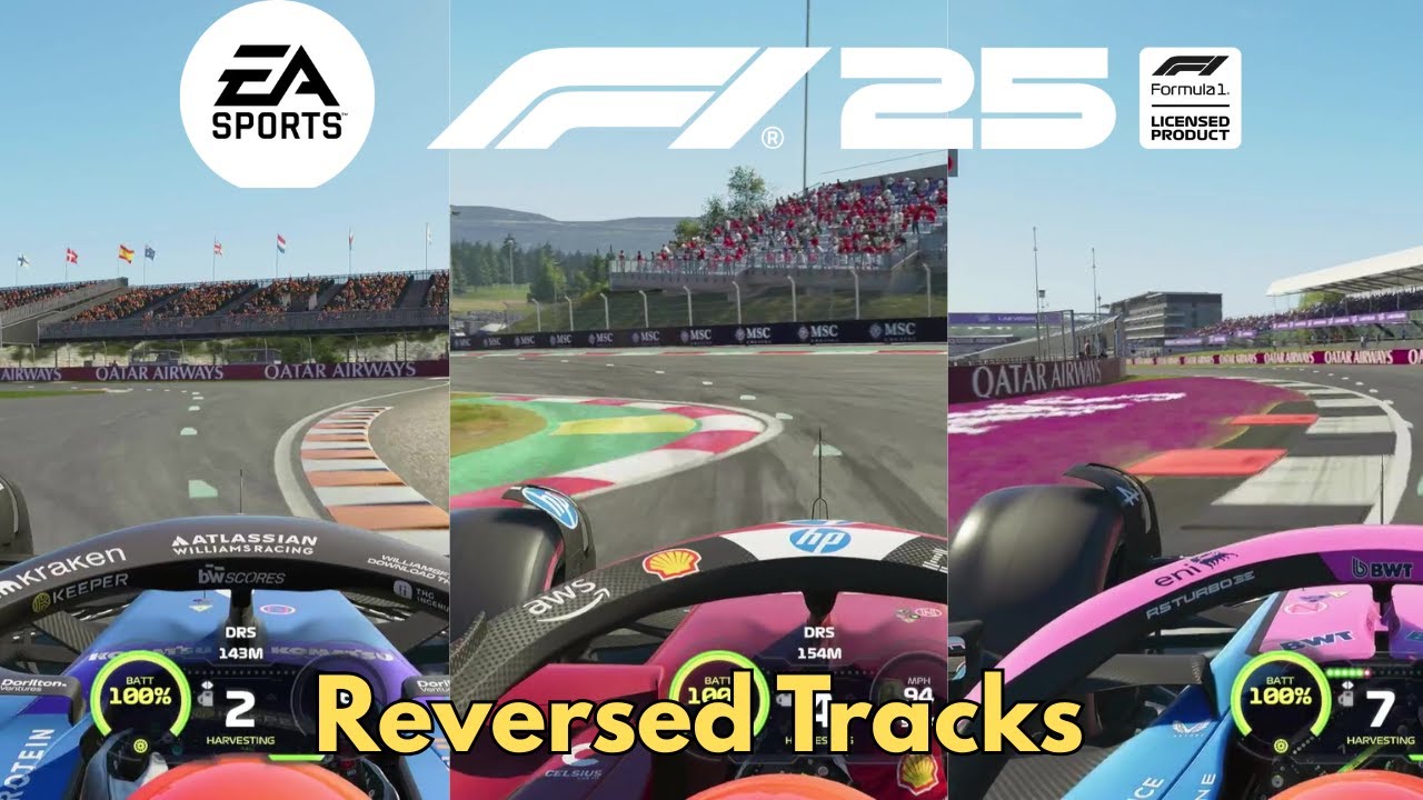 All F1 25 Tracks That Are Reversed