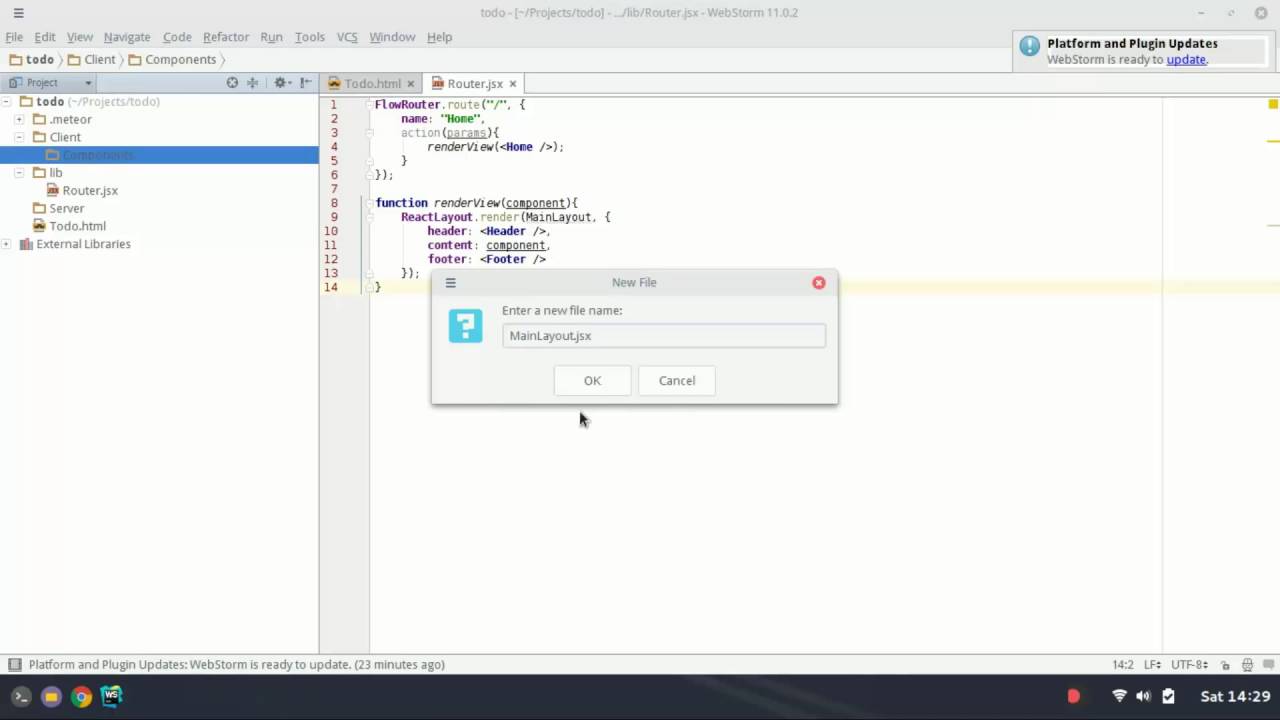 Using FlowRouter in your Meteor Project (3/7)