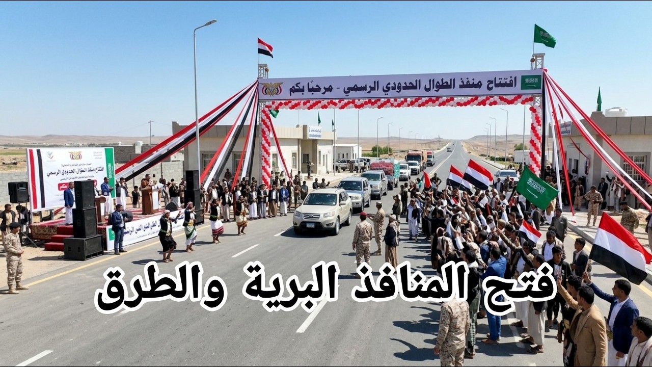 فتح المنافذ والطرق من سلطات صنعاء وعدن مارب  مصلحة الشعب اليمني المنافذ الحدودي وطريق
