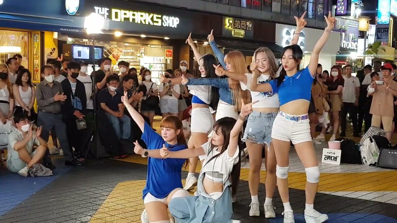20220702 hongdae busking 홍대 미녀댄스팀 #레이디비(Lady B) 버스킹 22 - Dun Dun Dance _ OH MY GIRL
