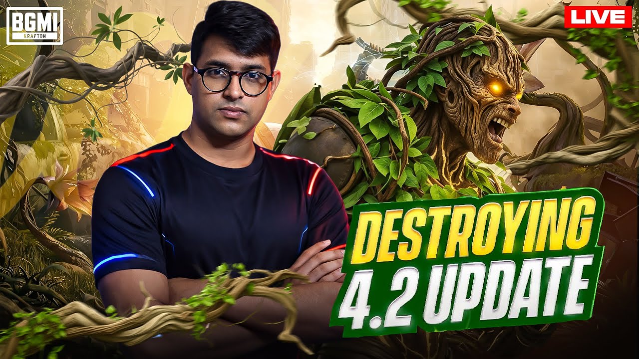 BGMI Live🔴4.2 Update RUSH Gameplay🤯Solo vs Squad 🔥Rank Push | Indian Pro Gameplay #live #shortslive