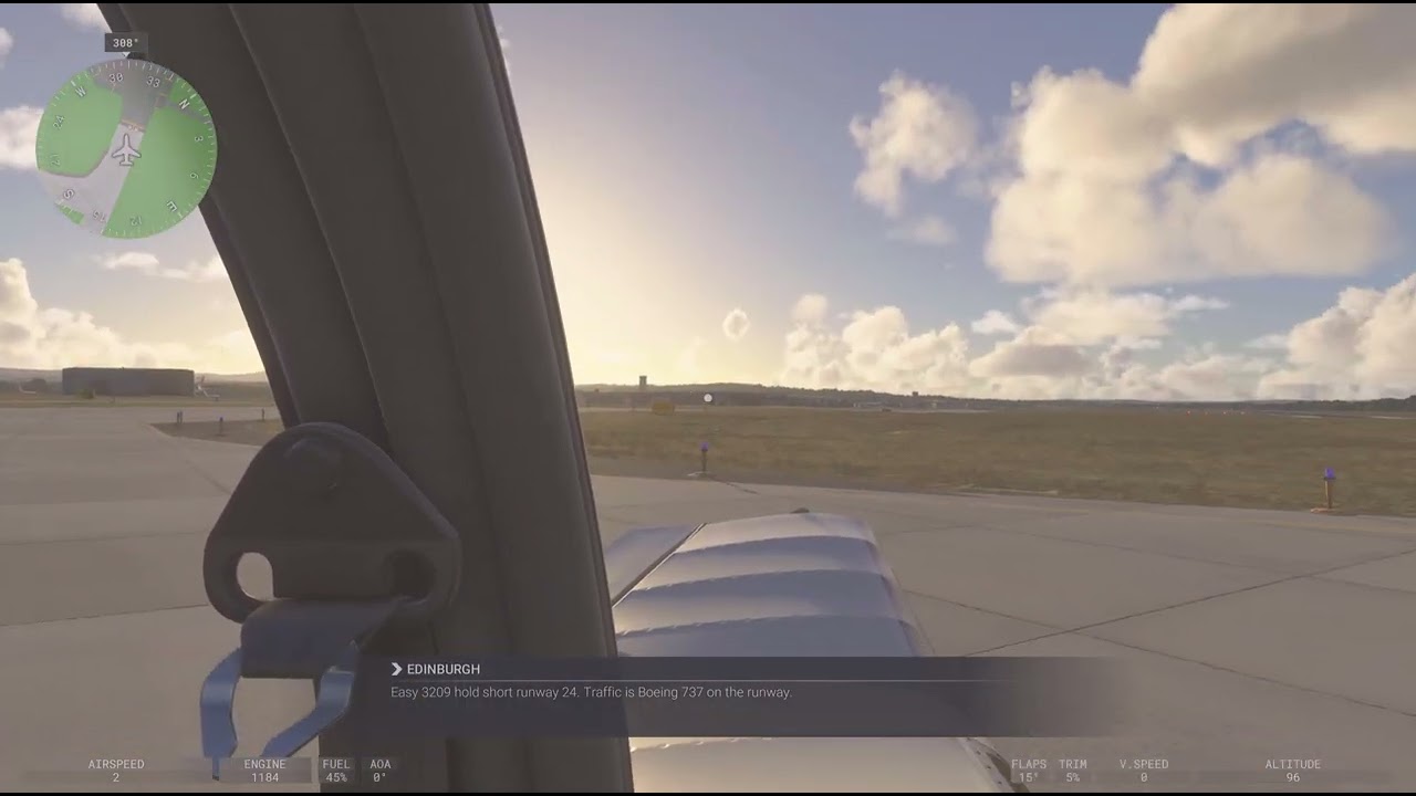 Robin DR400 | Edinburgh to Mil field | Microsoft Flight Simulator