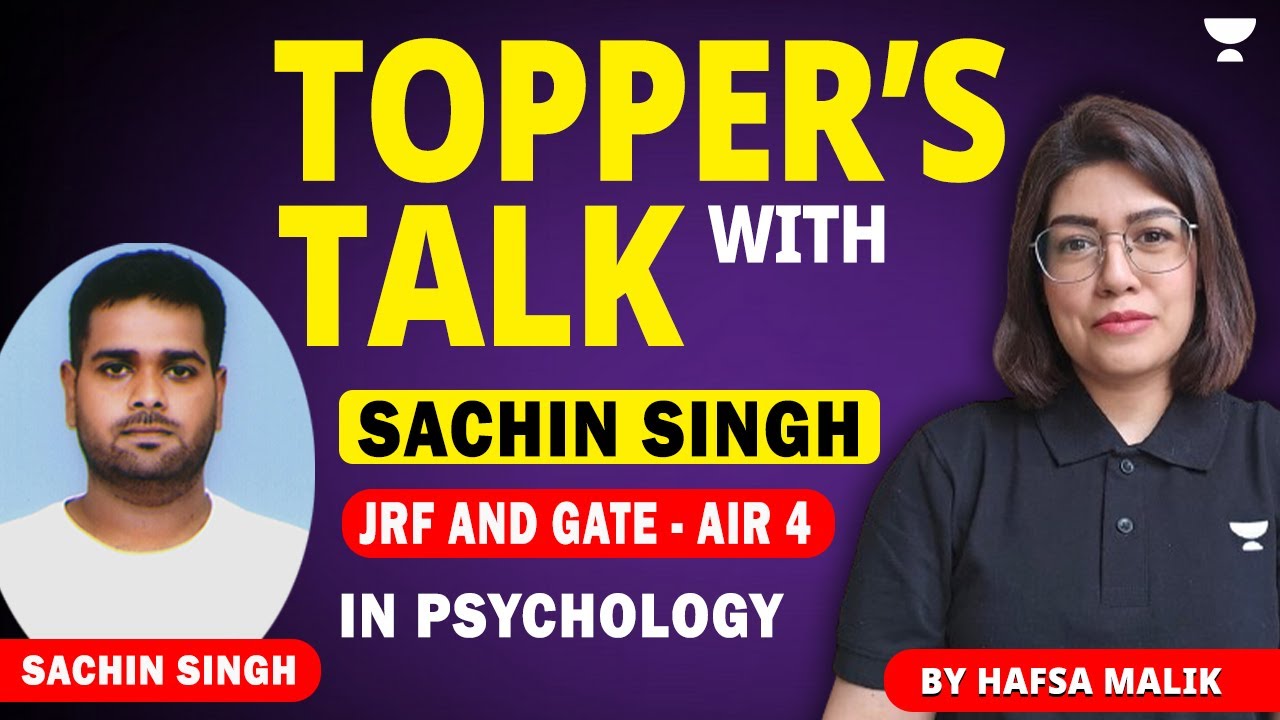 UGC NET Psychology | Learn How To Become a Topper | AIR 4 | Talk with JRF & GATE Winner  Hafsa Malik