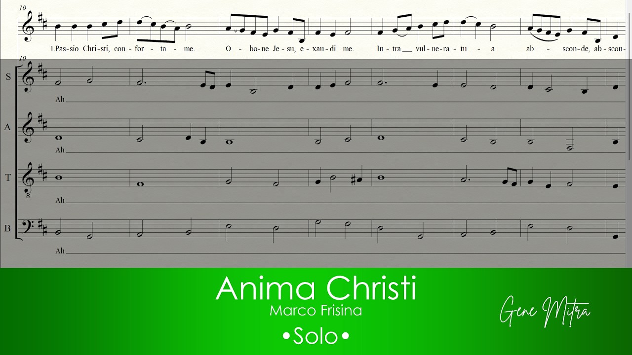 Anima Christi | Marco Frisina • Solo