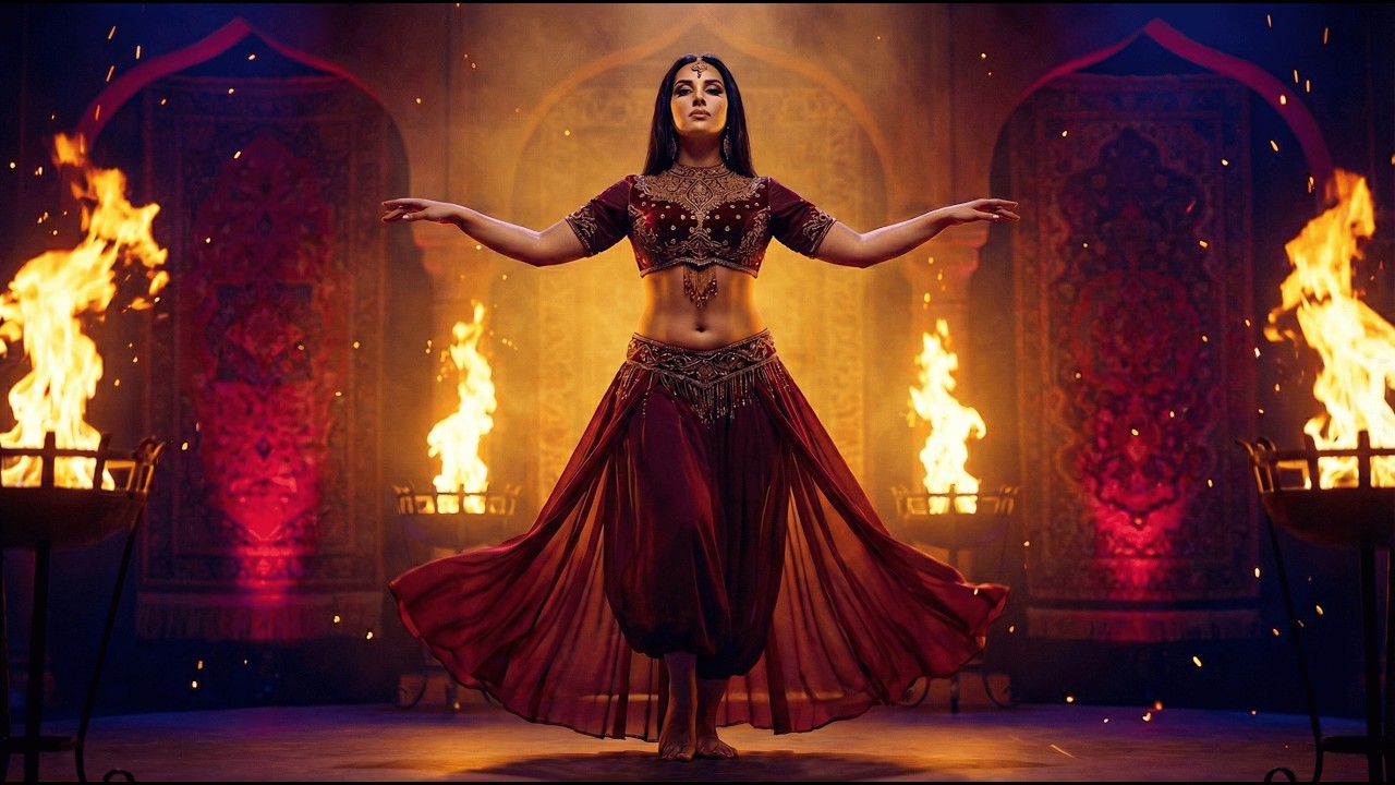 رقص شرقي ناري مع طبلة قوية🔥| Belly Dance Fire 2026🔥