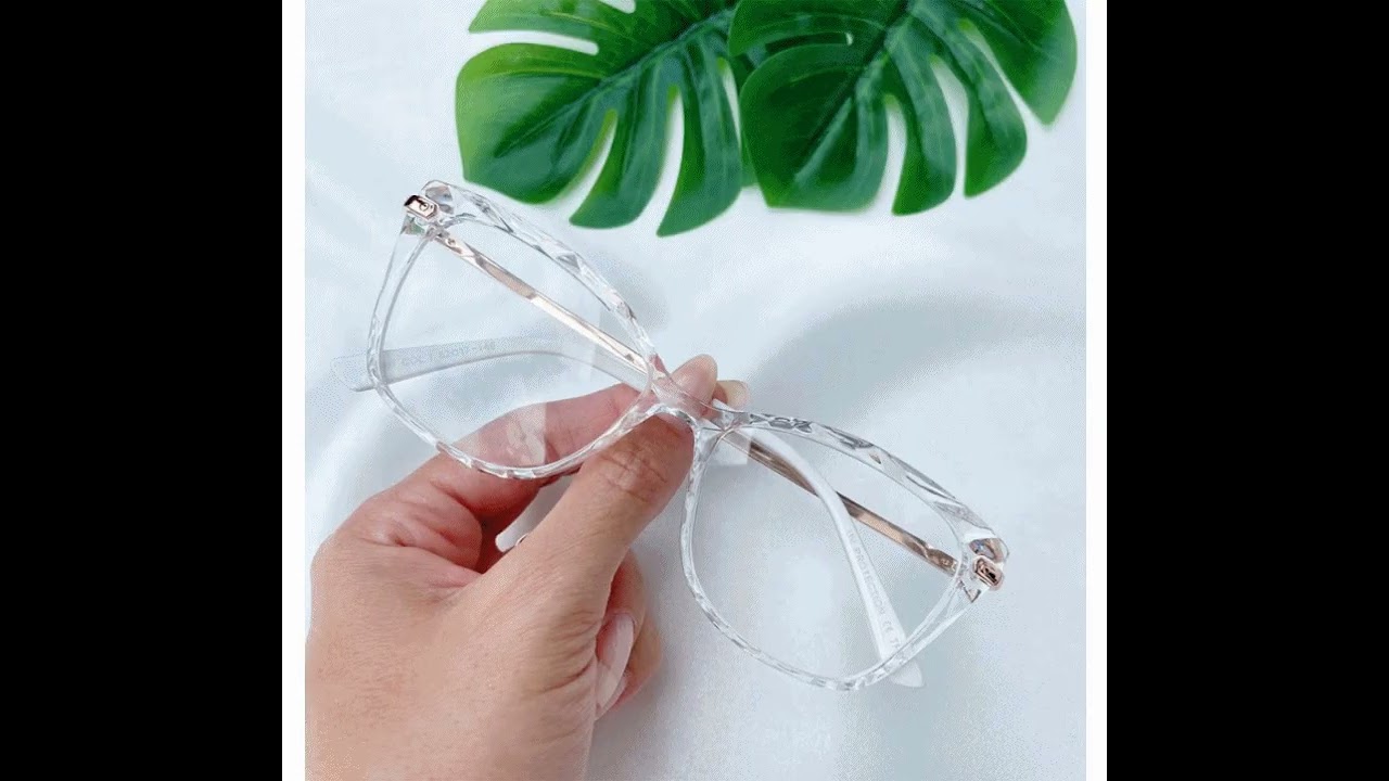 Armação de óculos feminino transparente mosaico Cristal Queridinho! 