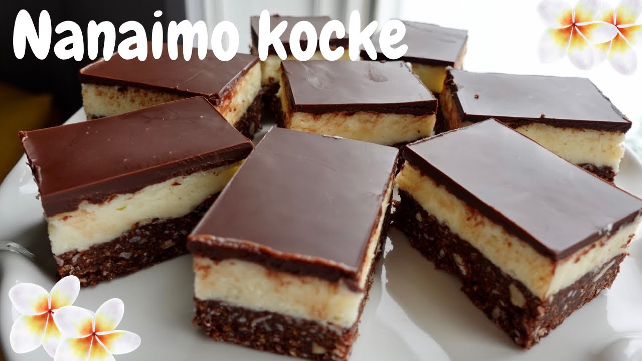 PREDIVNE NANAIMO KOCKE ORIGINALNI KANADSKI KOLAČ BEZ PEČENJA