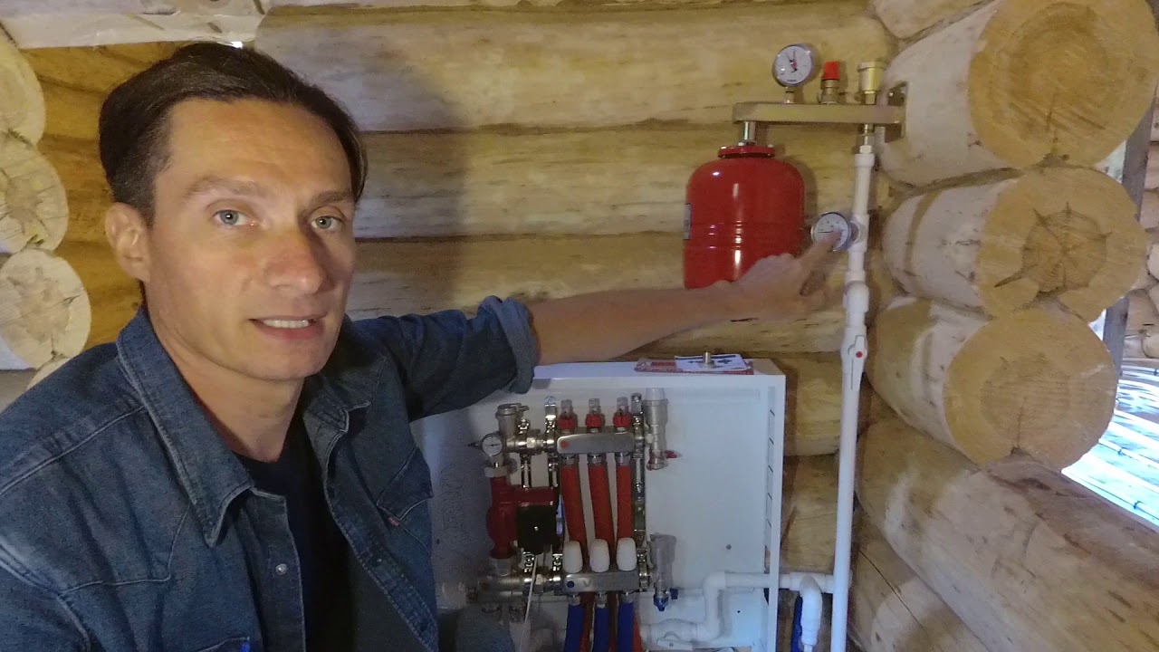 Теплый Пол От Банной Печи!