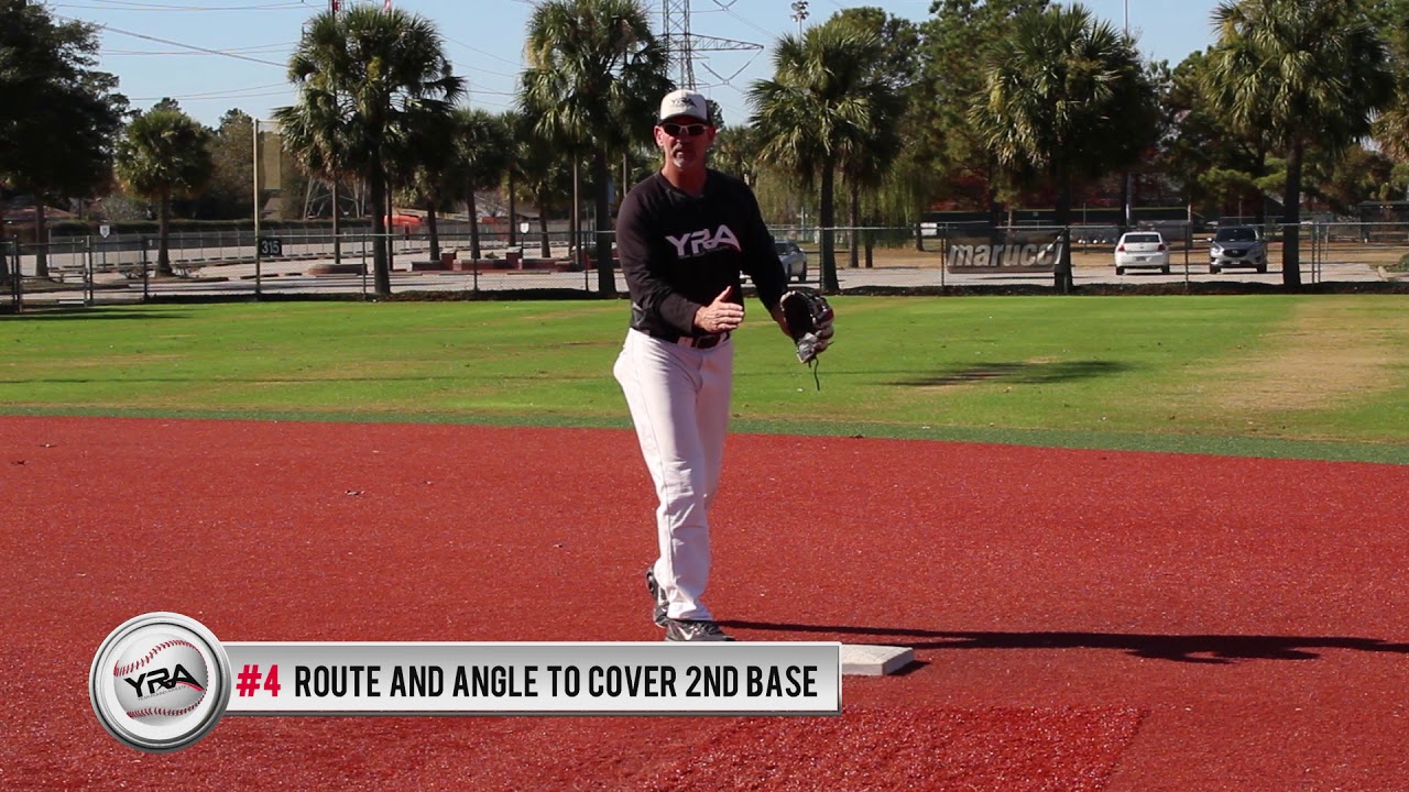 Baseball:  Shortstop -Covering 2nd Base on a Steal