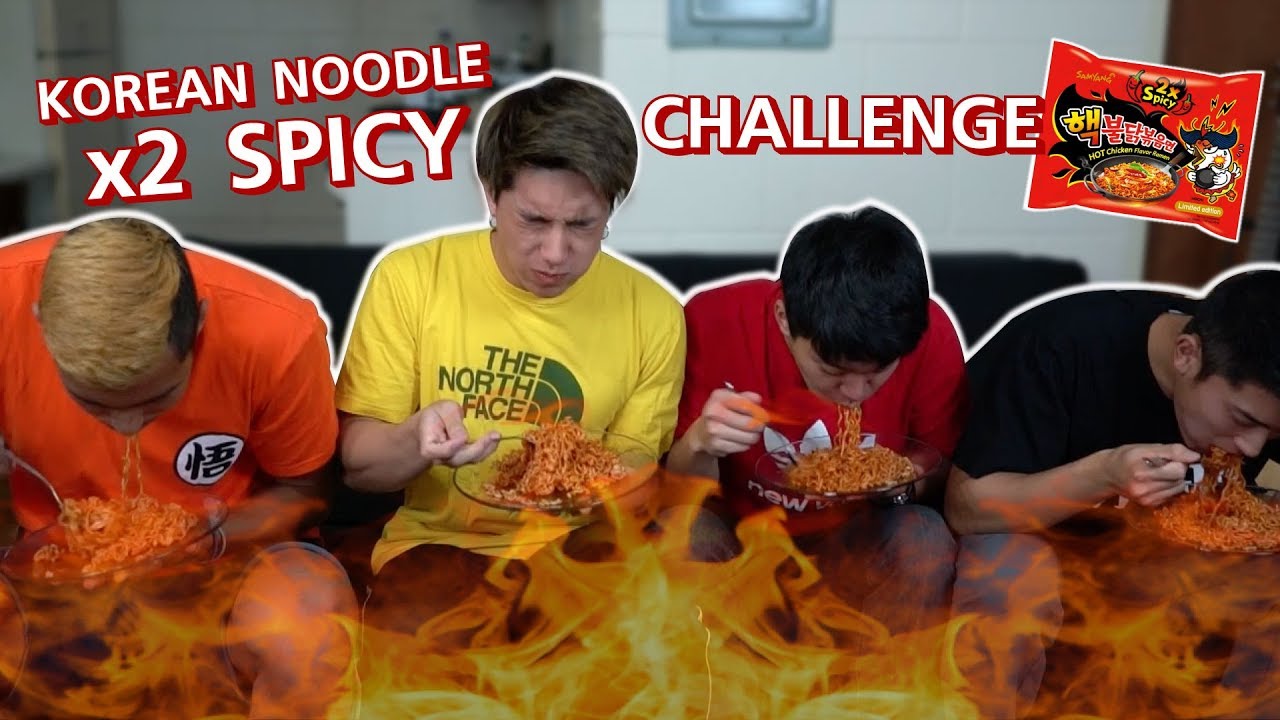 2X SPICY NUCLEAR RAMEN CHALLENGE 🔥 (เกือบตาย) | KAYAVINE