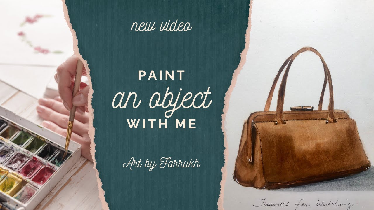 How to paint an object with watercolor step by step process | Art by Farrukh