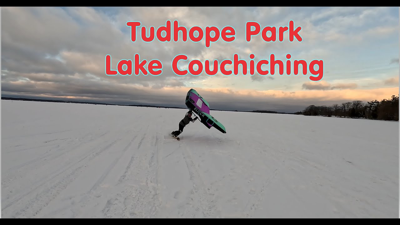 Tudhope Park on Lake Couchiching - Snow Kite Tour