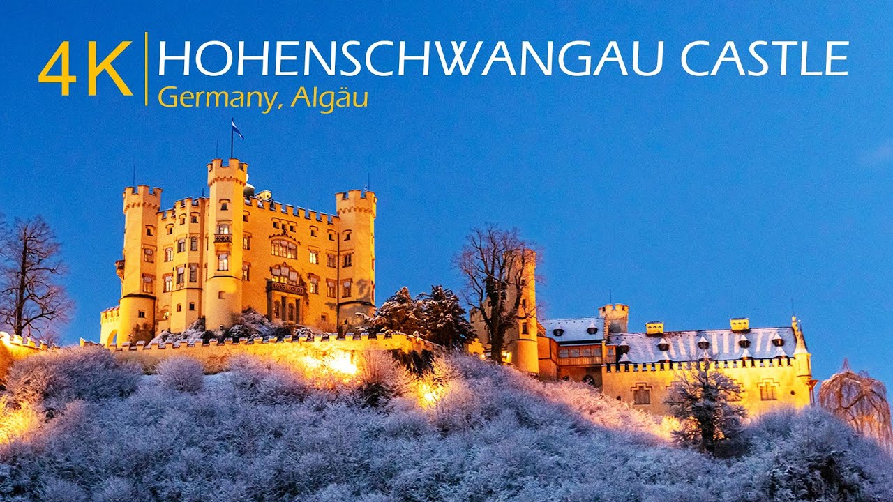 Hohenschwangau Castle, Gemany in winter [4k]