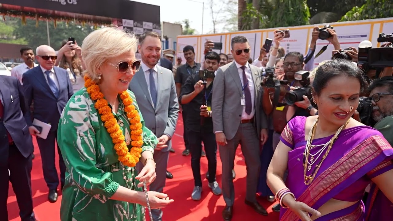 John Cockerill receives a visit from HRH Princess Astrid of Belgium in its Indian workshop in Taloja