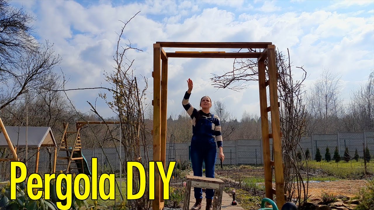 Pergola DIY. Łuk różany zrób to sam.