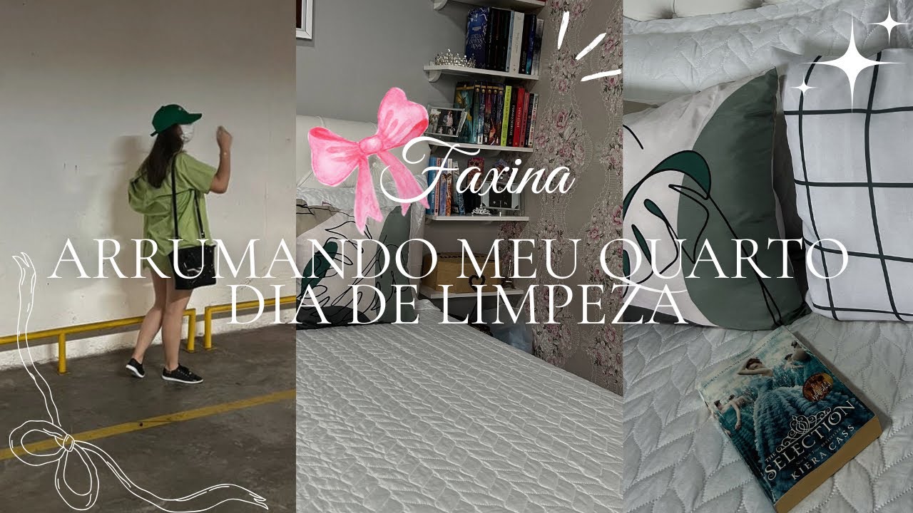✨ Arrumando e faxinando meu quarto 🧹🪞 rotina de organização 💐