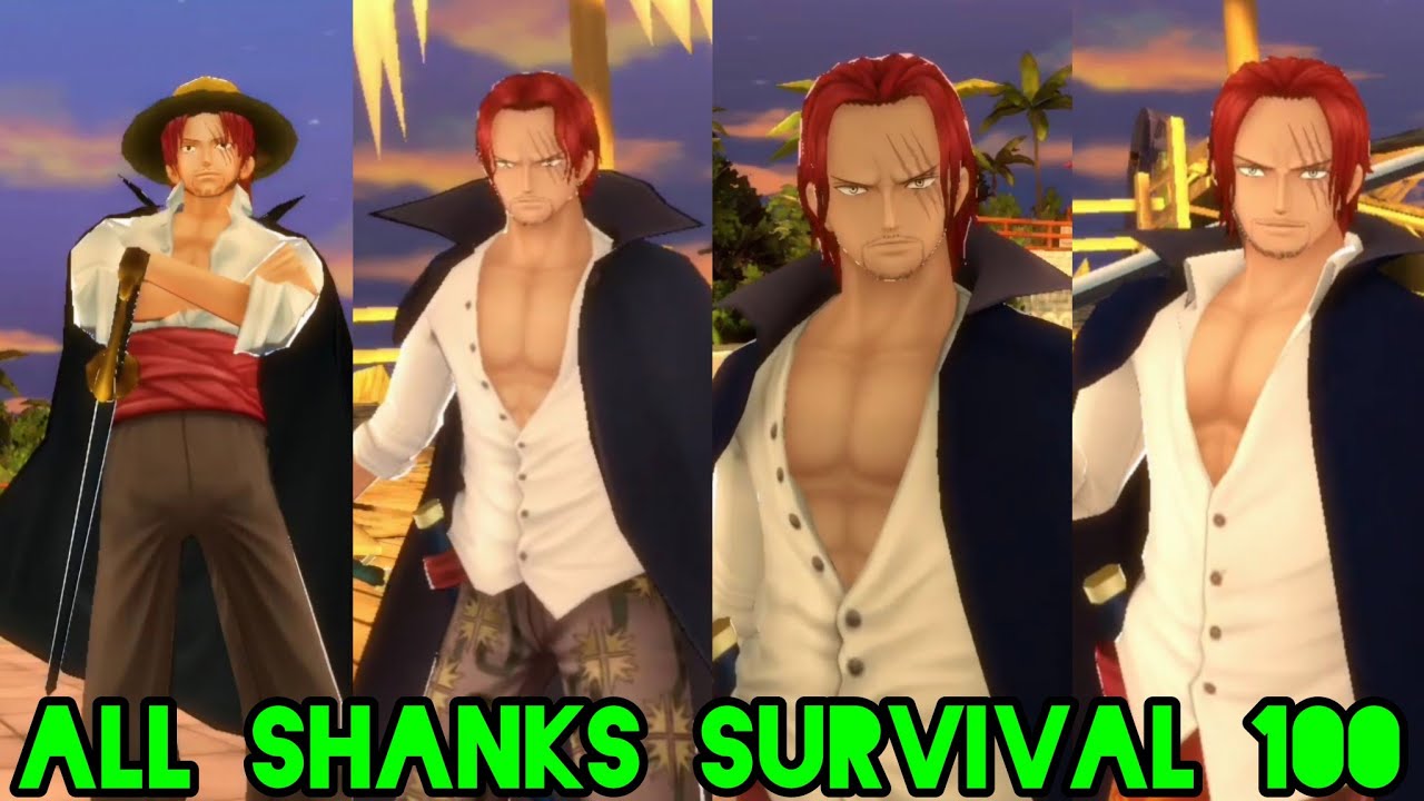 All Shanks survival 100 gameplay in One Piece Bounty Rush | OPBR