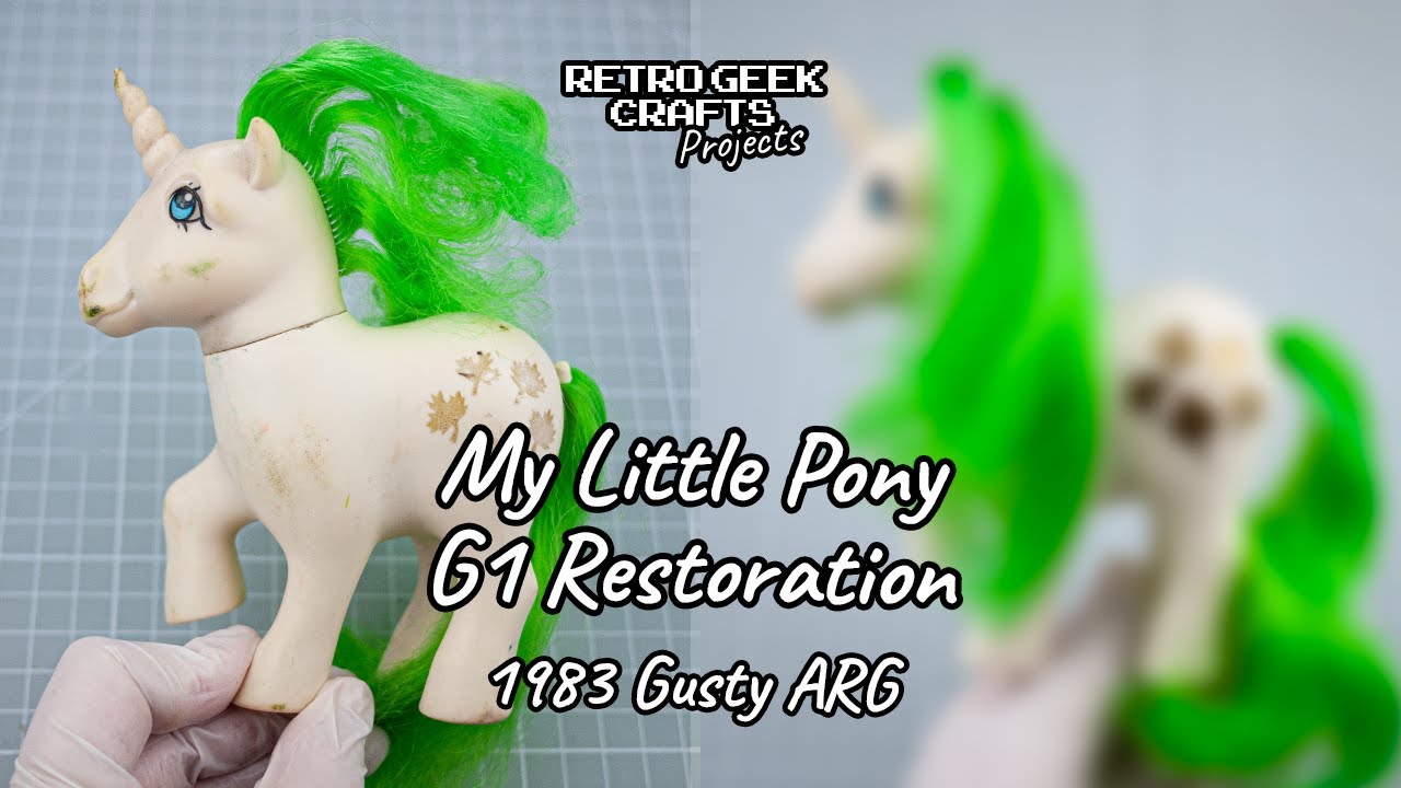 1983 My Little Pony Gusty Vintage Toy Restoration, Cleaning & Repaint MLP G1 Hasbro Nirvana 1980s