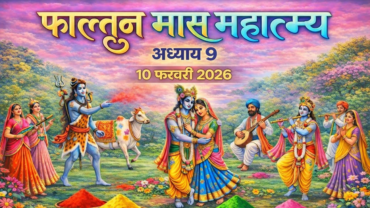फाल्गुन मास कथा - अध्याय 9 || Falgun Maas Ki Katha Day9 || kartik mahatmya adhyay 9