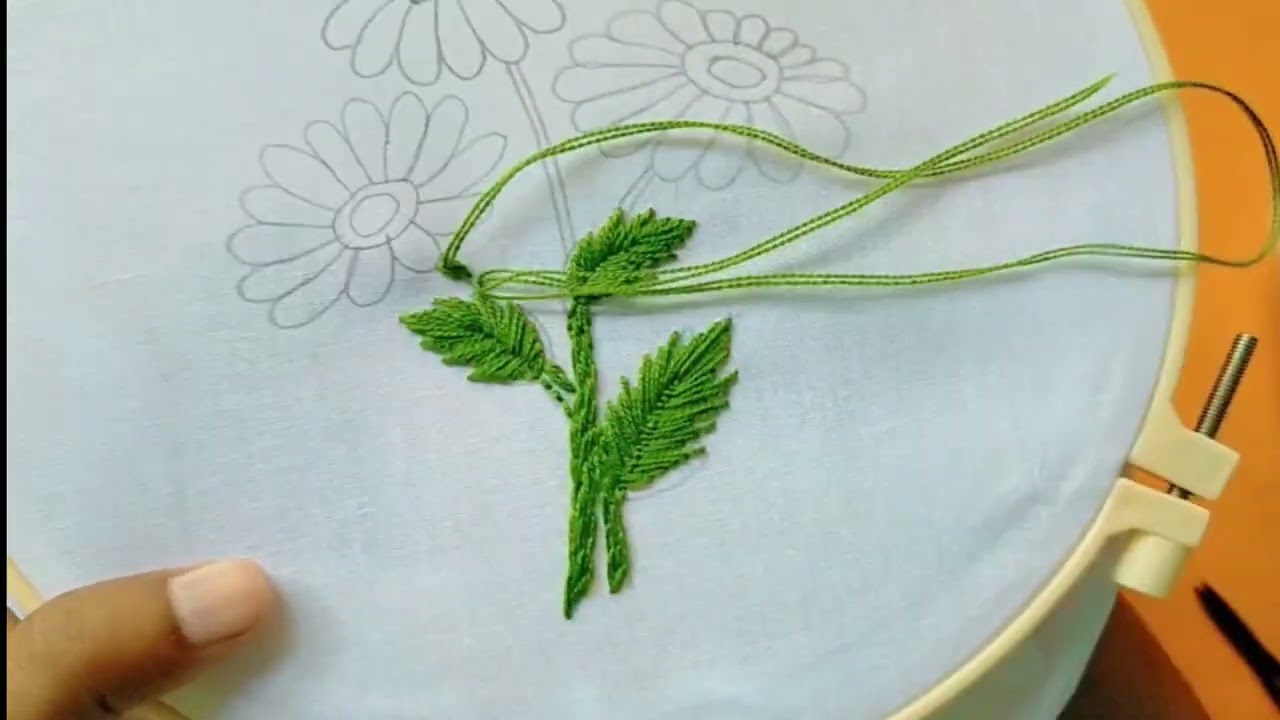 Beautiful Embroidery design step by step