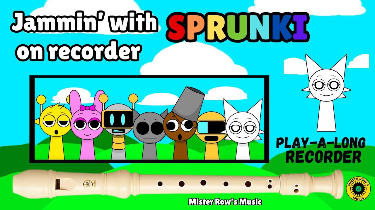 Jammin' with SPRUNKI | Play-a-long Recorder | Notes BAG | Level 2 - Recorder