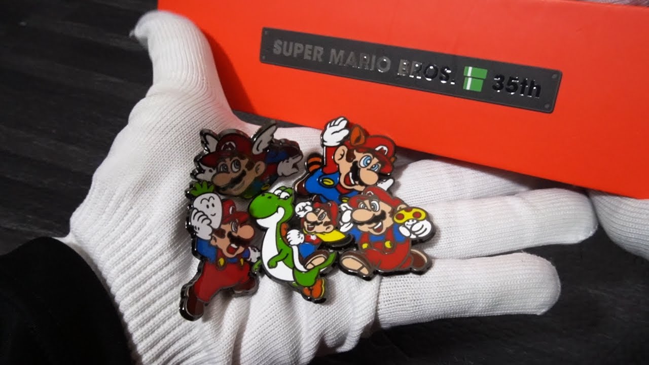 SUPER RARE MARIO BROS PINS UNBOXING ASMR