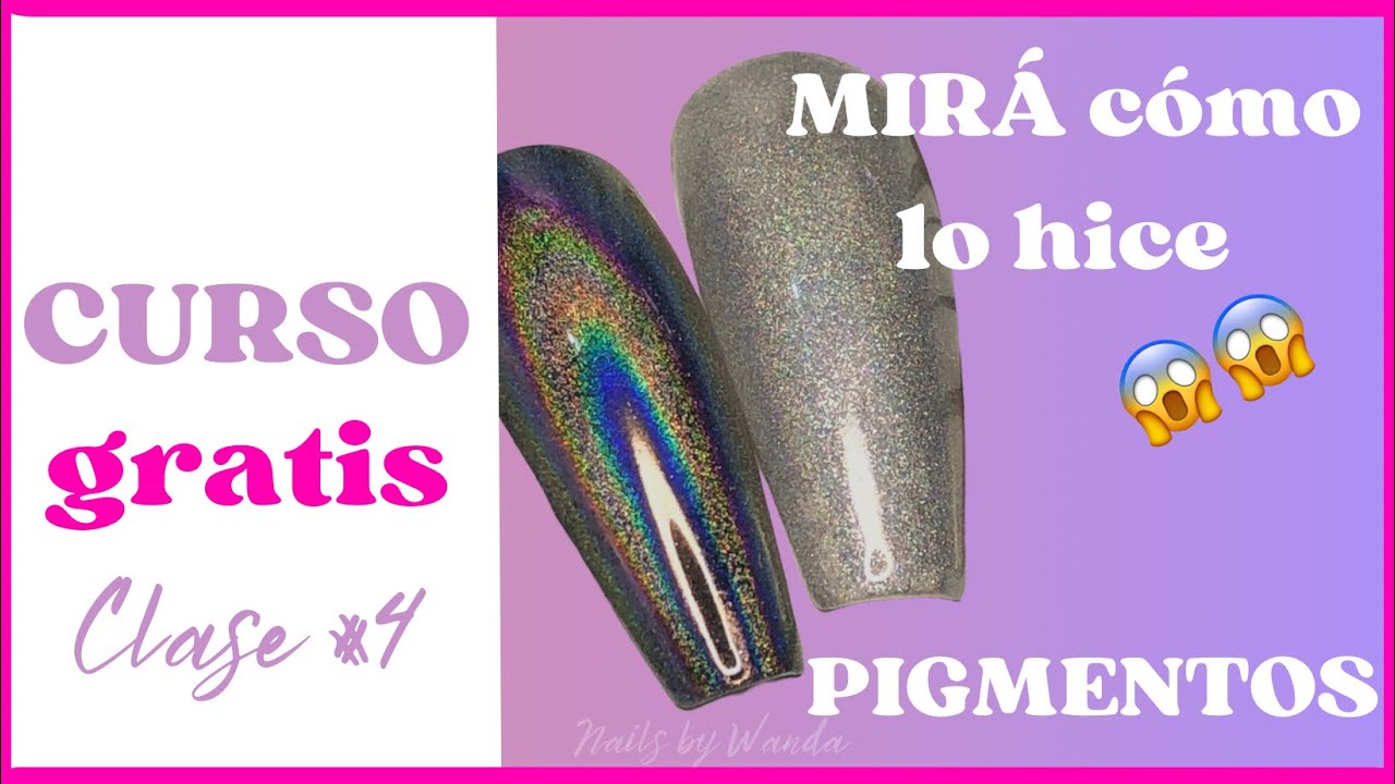 💖Un pigmento HOLOGRÁFICO, dos diseños diferentes 💯 Uñas holográficas ||CLASE #4