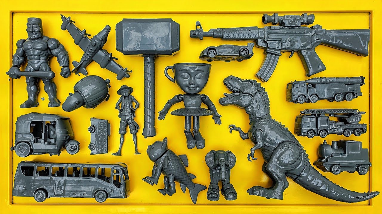 Membersihkan Mainan Mobil Balap, Truk Molen, Kereta Api, Tank, Bus Telolet, Pesawat, Excavator 100