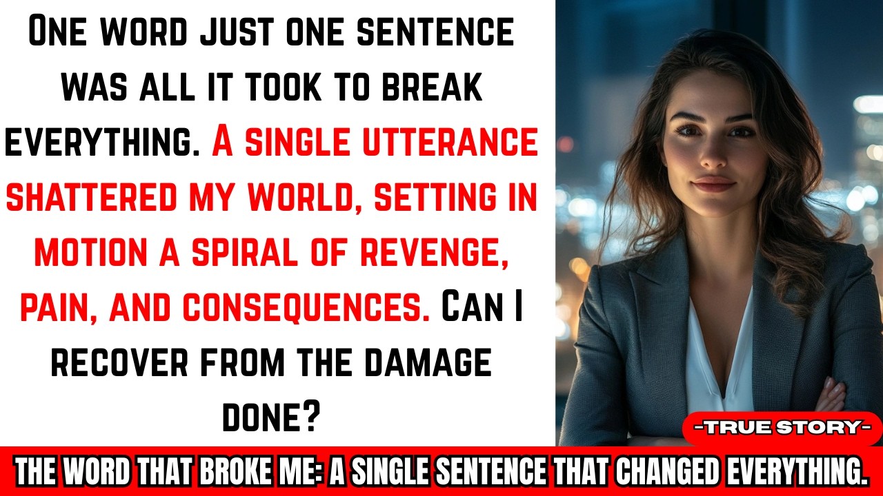 The Word That Broke Me: A Story of Betrayal, Pain, and Revenge