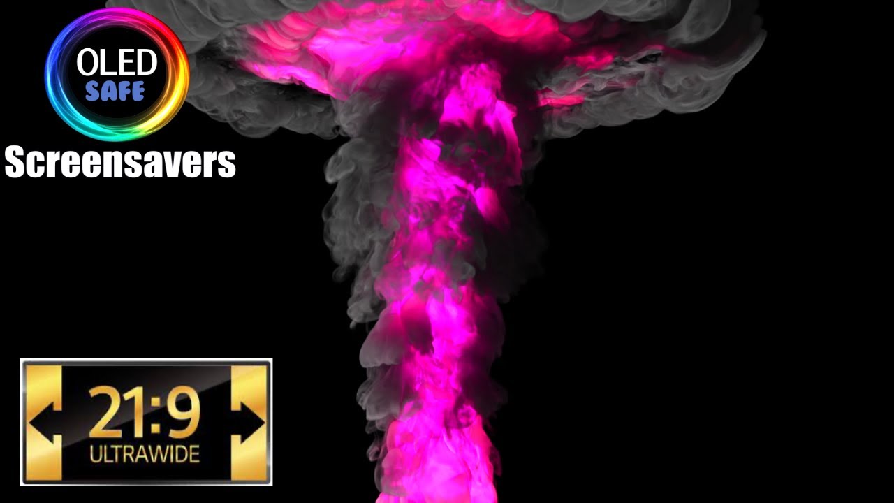21:9 UltrawideAbstract Bomb Multi-Colored - 10 Hours - 4K - OLED Safe