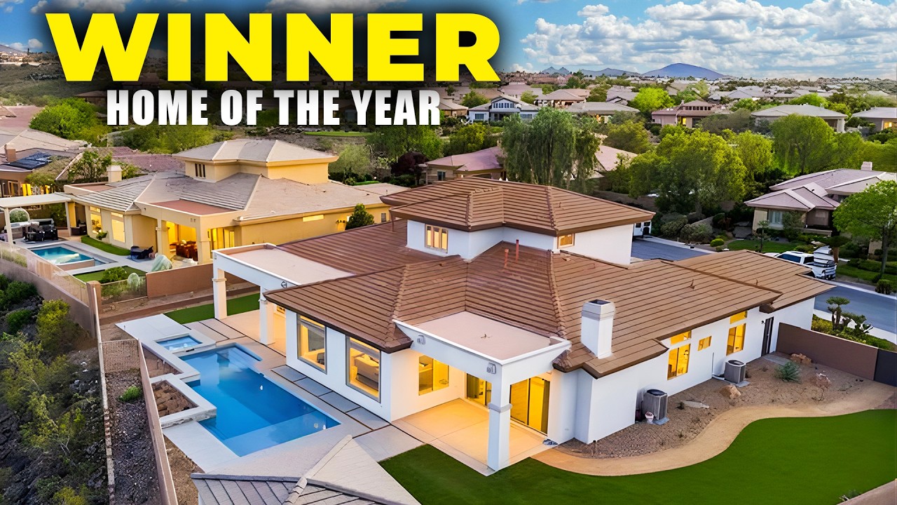 Las Vegas Mini Mansion for Sale | The HOME of The YEAR | 4 Car Garage | Golf Course Lot | New Pool