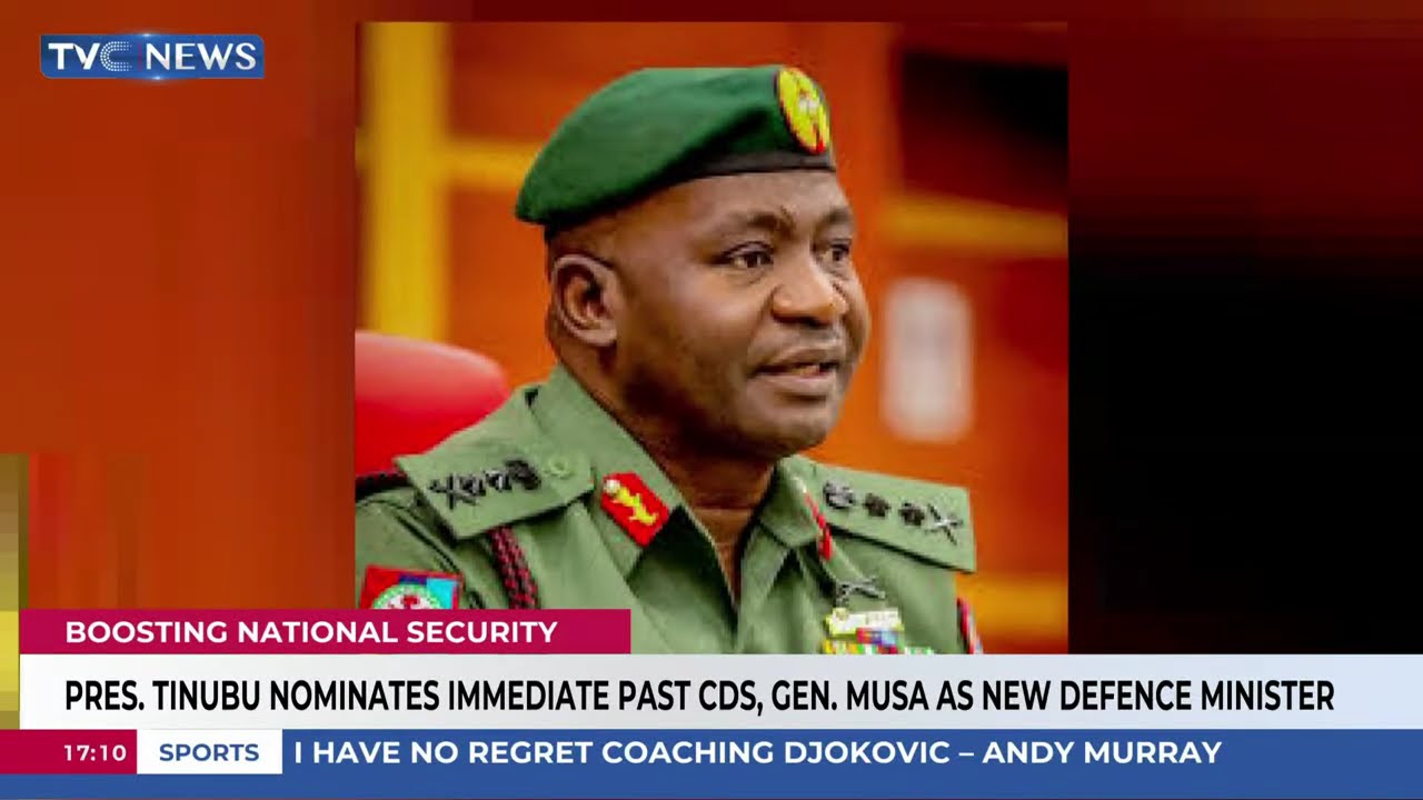 Pres Tinubu Nominates Former CDS, Gen. Musa as Defence Minister