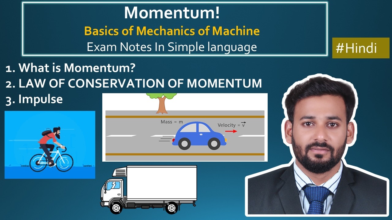 Momentum Explained from Basics | Impulse & Conservation of Momentum | Mechanics of Machines