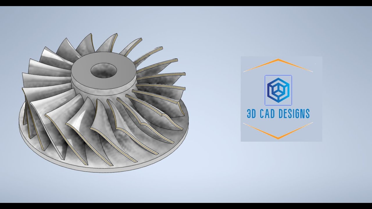 How to Creating an Impeller in Autodesk Inventor ?
