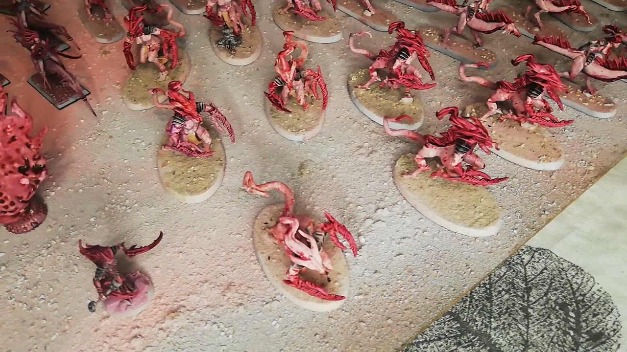 3K points 3D printed Slaanesh army aka 