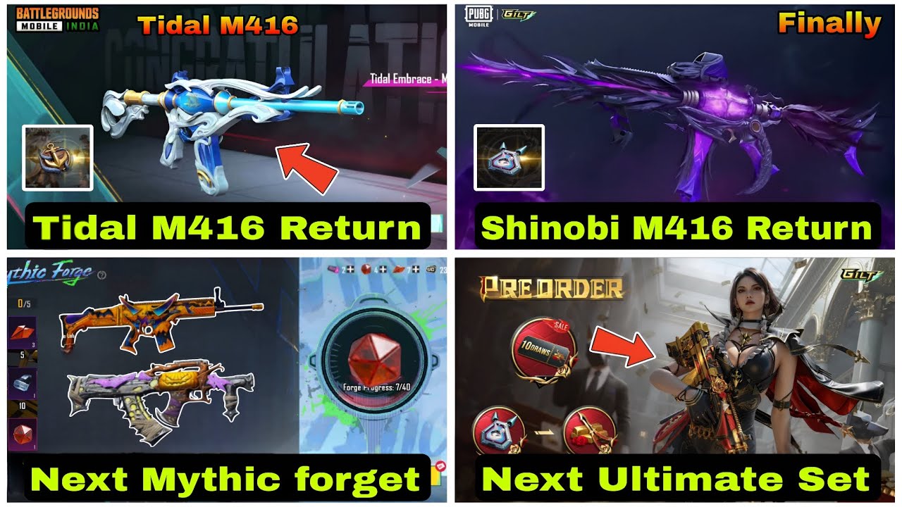 🔴 NEXT ULTIMATE SET 😍 | NEW M416 SKIN CONFIRM ✅ | SHINOBI KAMI M416 CANCEL 🤯 | RETURN ULTIMATE SET 🚀