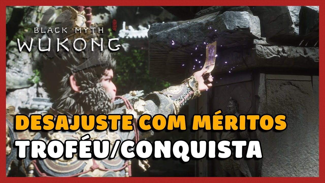 BLACK MYTH WUKONG: DESAJUSTE COM M&Eacute;RITOS - TROF&Eacute;U/CONQUISTA (TODOS OS TALISM&Atilde;S P&Uacute;RPURAS) (PERD&Iacute;VEL)