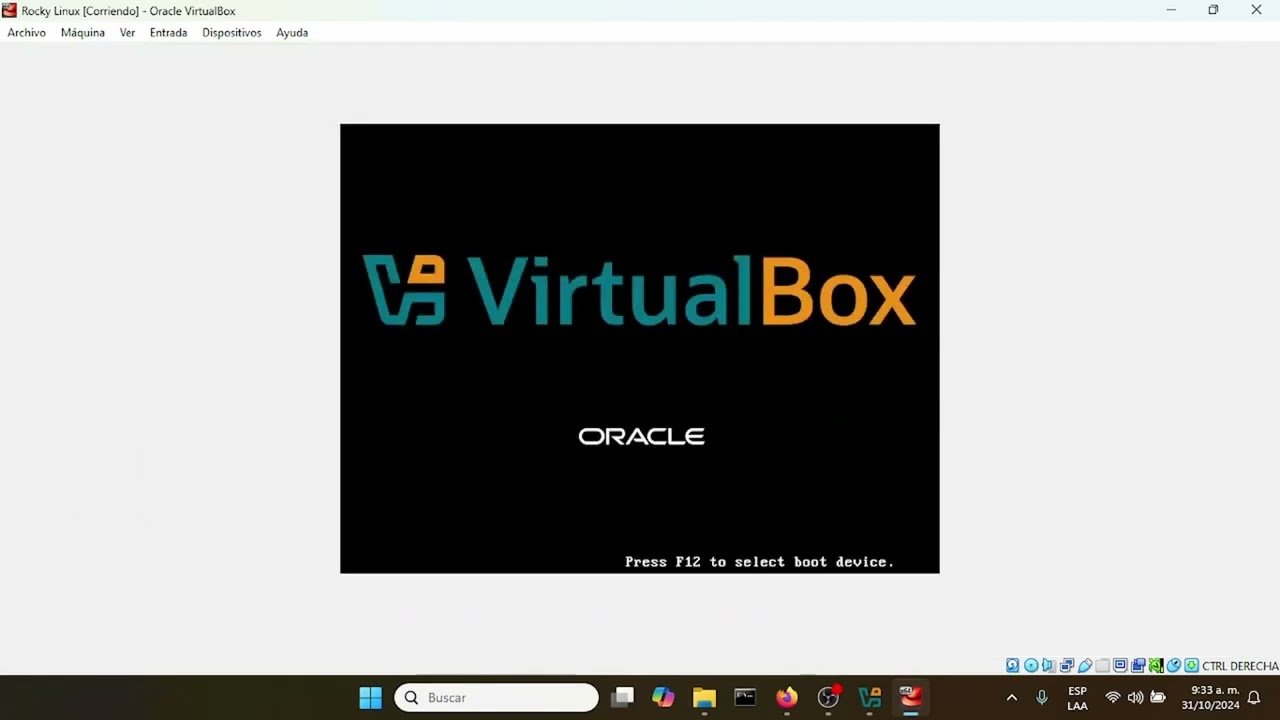 Instalación en modo texto de Rocky Linux en VirtualBox