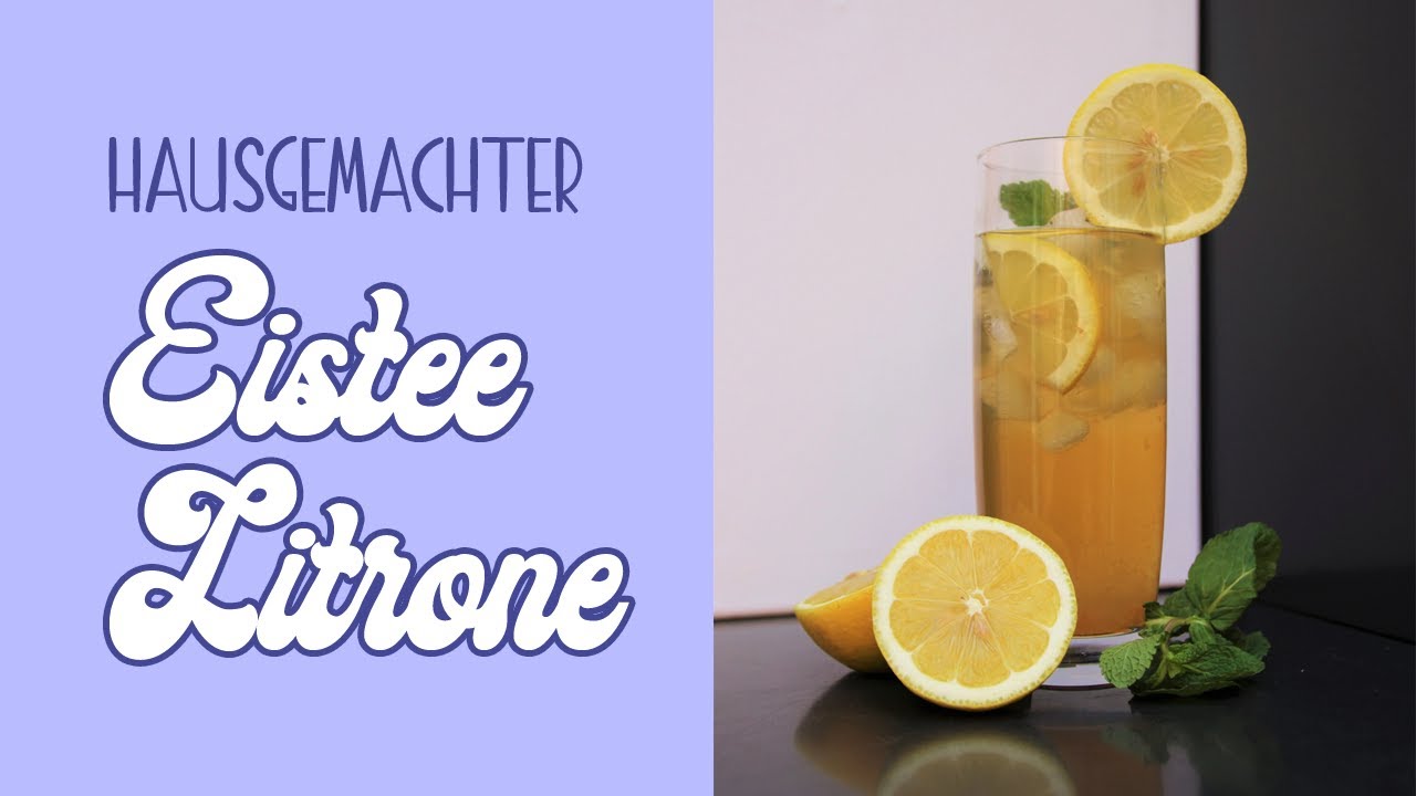 Hausgemachter Eistee Zitrone
