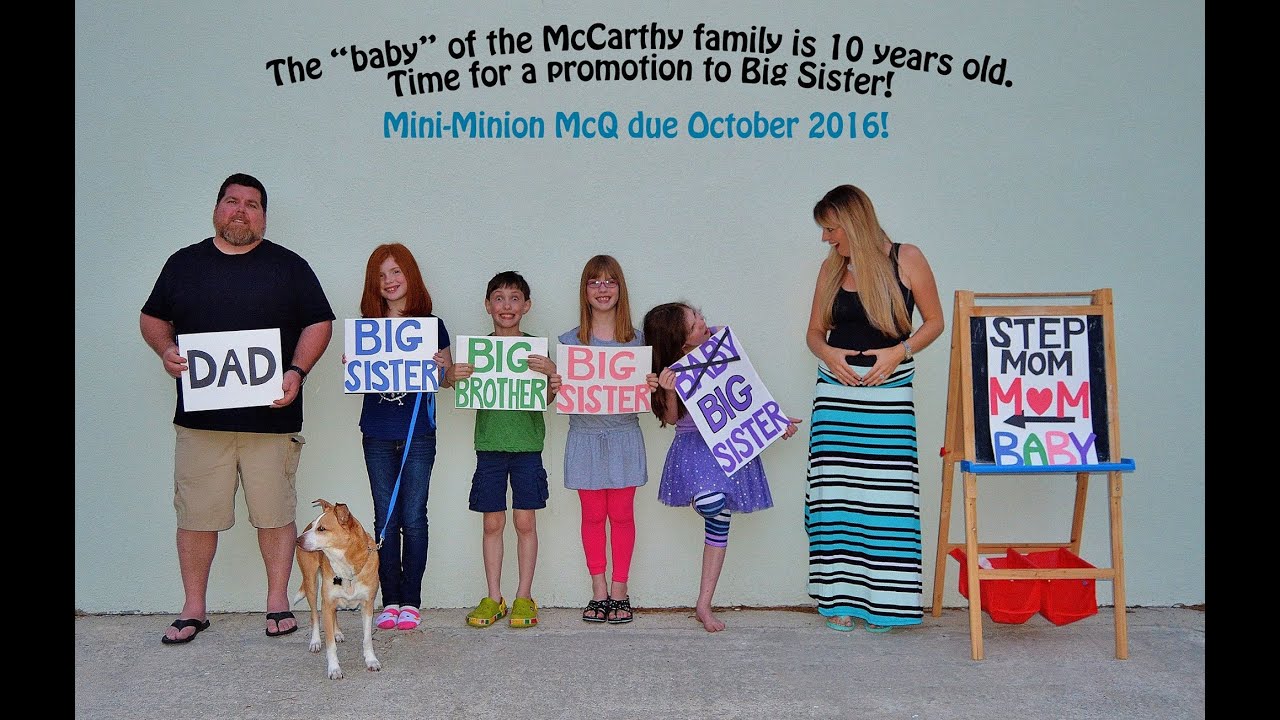 CUTEST PREGNANCY REVEAL EVER! The McCarthy Minions are Getting A NEW BABY!