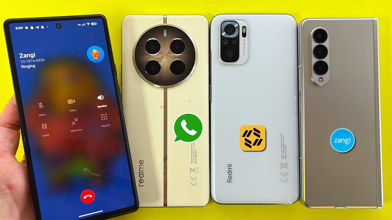 Socia Media WhatsApp+Zangi+Tawasal Incoming Outgoing Call Pixel 6, Realme, Samsung Z Fold, Xiaomi 