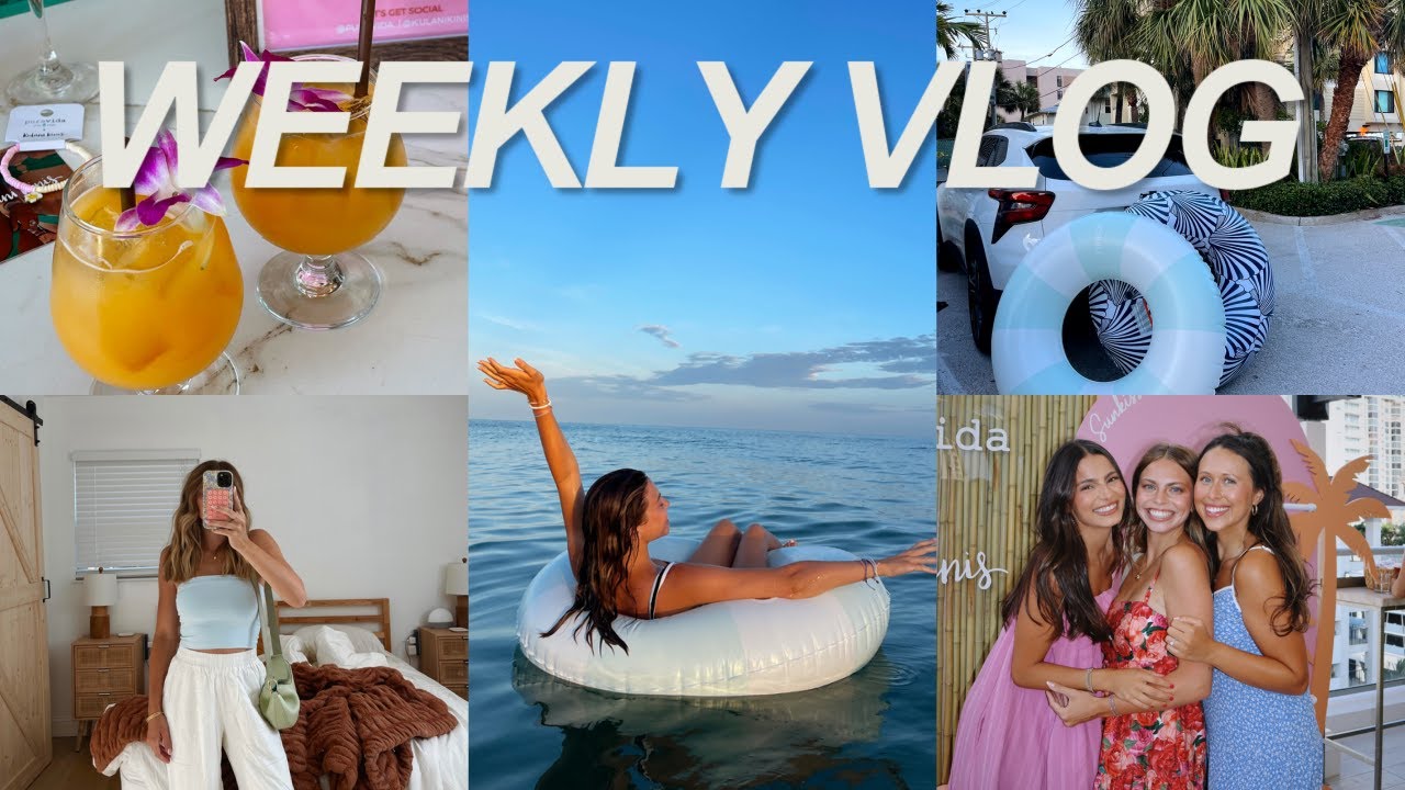 WEEKLY VLOG: sunrise swim, brand launch party & wrapping up june