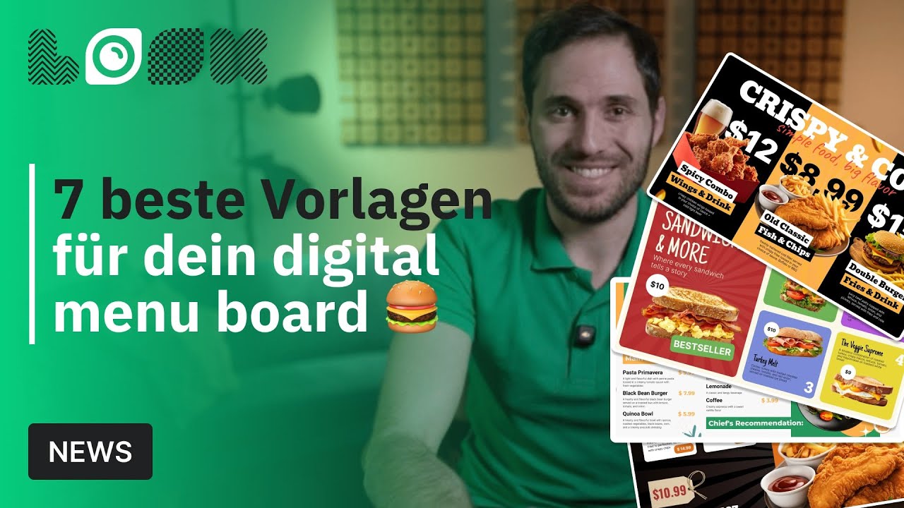 7 Beste Vorlagen f&uuml;r dein Digital Menu Board