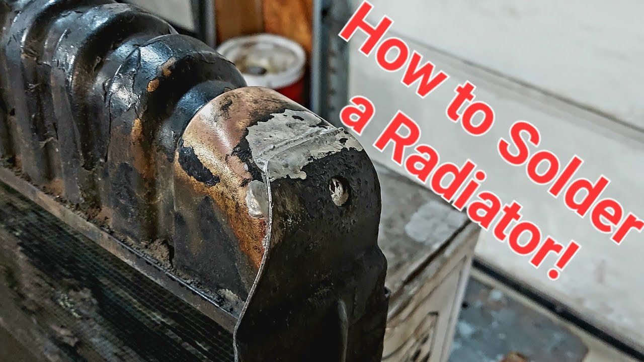How To Solder A Radiator: cheap DIY repair for a broken radiator bracket